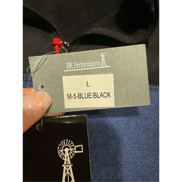 RK Performance Blue and Black Men’s Jacket Large New - Picture 3 of 5